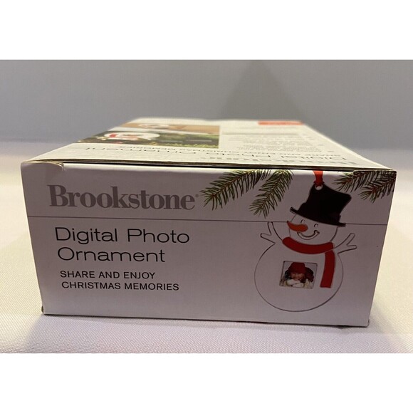 Brookstone Digital Snowman Holiday Photo Ornament -100 photos. - Picture 6 of 7
